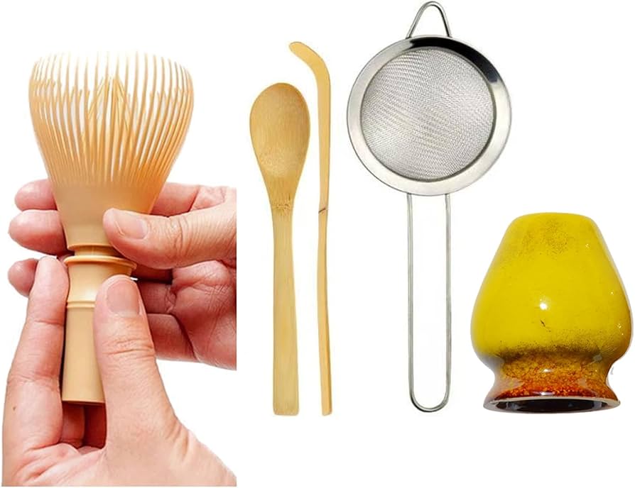 Amazon | 茶道具 抹茶泡立て器 5 点セット せ直し・茶杓・茶さじ お